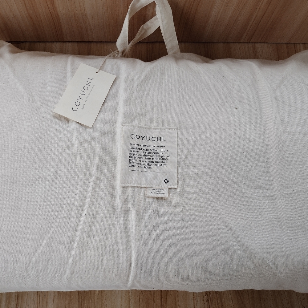 Coyuchi White Home Bedding Pillow